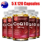5 Packs CoQ 10 Coenzyme Q10 Softgel 300mg For Cardiovascular Heart Health