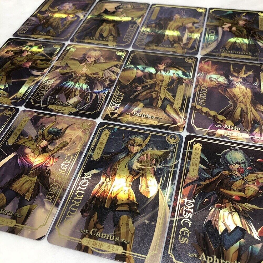 Saint Seiya Gold Saints Collection Card Flash Card 30th Anniversary  Cardbook Theme Exhibition Commemorative