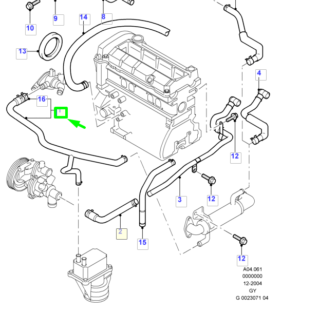 FORD TRANSIT MK3 Heater Water Hose 4510726 3C11-18K579-AA NEW