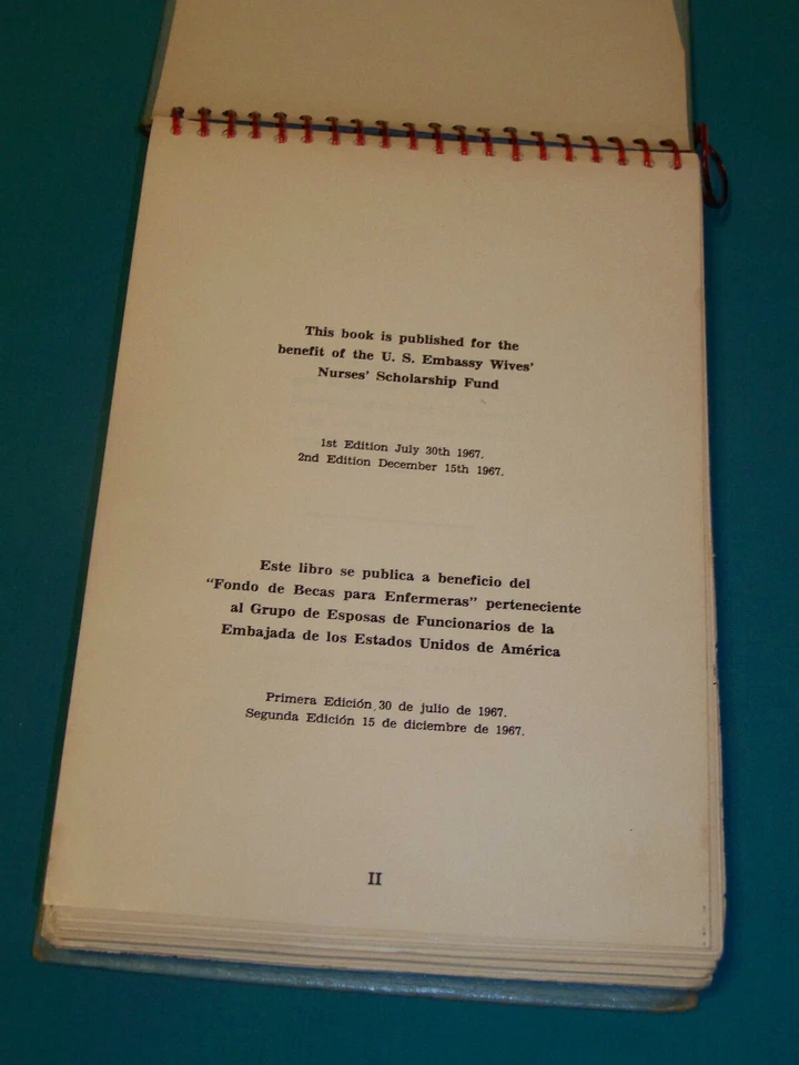 1967 United States Embassy Wives Group Mexico Cook Book English and Spanish - Image 3 of 4