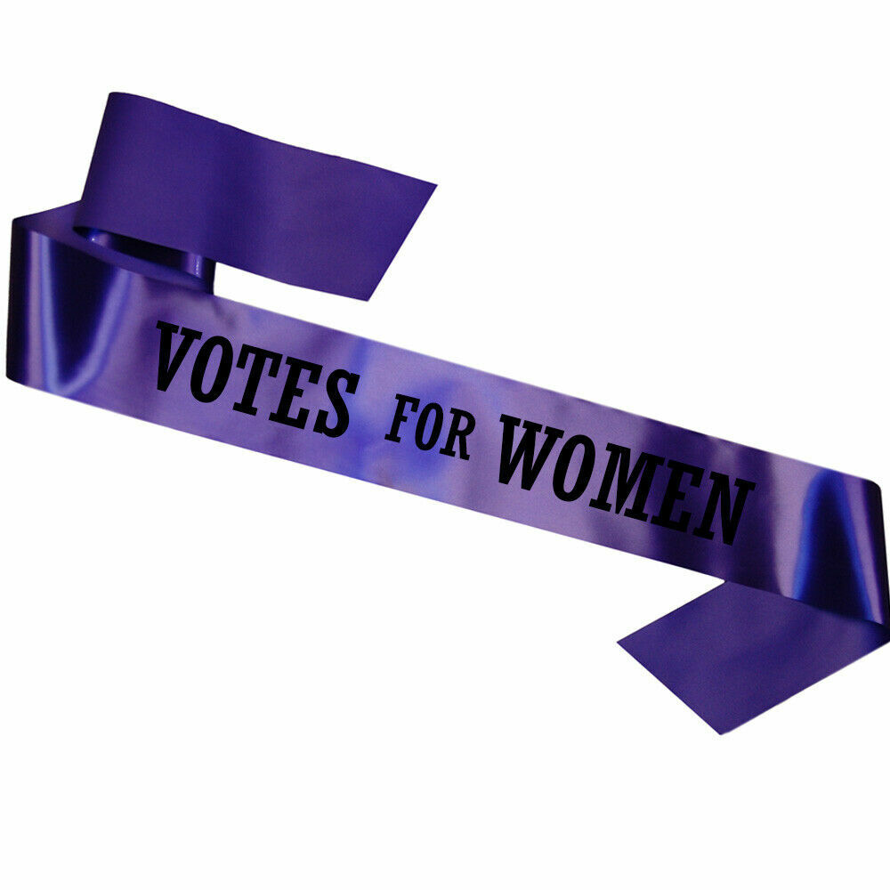 Purple Votes For Women Sash Emmeline Pankhurst Fancy Dress Costume Suffragette