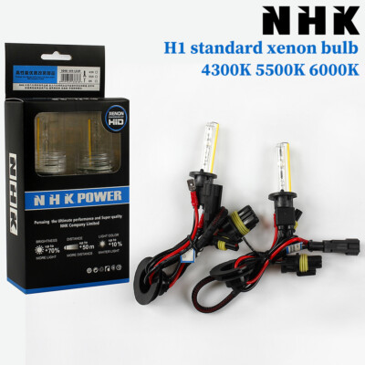 NHK H1 35W HID Xenon Bulb Headlight Fog Lamp OEM Replacment 4300K 5500K 6000K