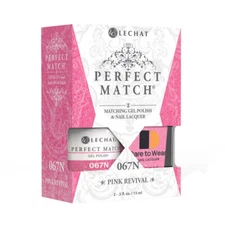 LeChat Perfect Match UV Gel + Nail Polish - PMS067N Pink Revival 0.5oz