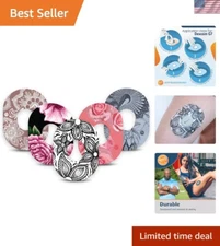 5-Pack Waterproof Dexcom G7 Adhesive Patch - Floral Variety for Personal Style