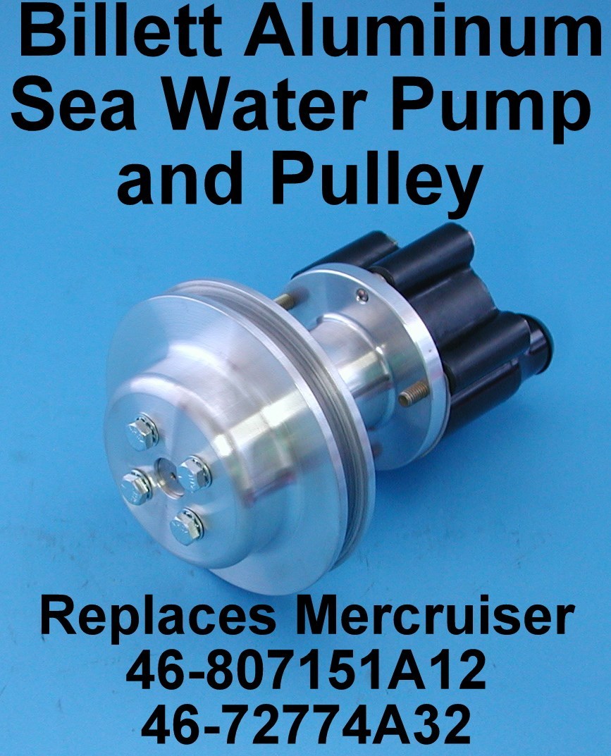 Sea Water Pump and Pulley Replaces Mercruiser 46-807151a12 46 