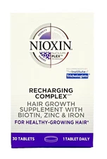 NIOXIN Recharging Complex Hair Growth Supplement - 30 Tablets - Exp. 03/2025 NEW