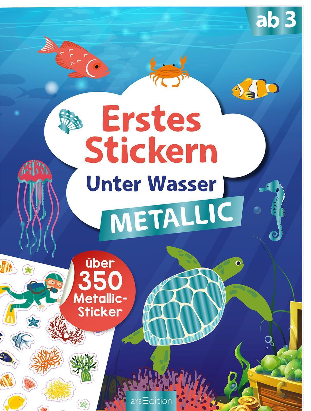 Erstes Stickern Metallic - Unter Wasser Izabella Markiewicz