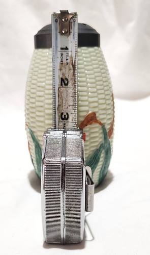 C1889 Joseph Locke Libby Glass Maize Corn Painted Sugar Shaker Caster Muffineer - Picture 13 of 15