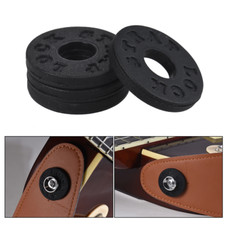 Guitar Strap Lock Washer Non-Slip Quality Rubber Safety Buckle Washer 6pcs