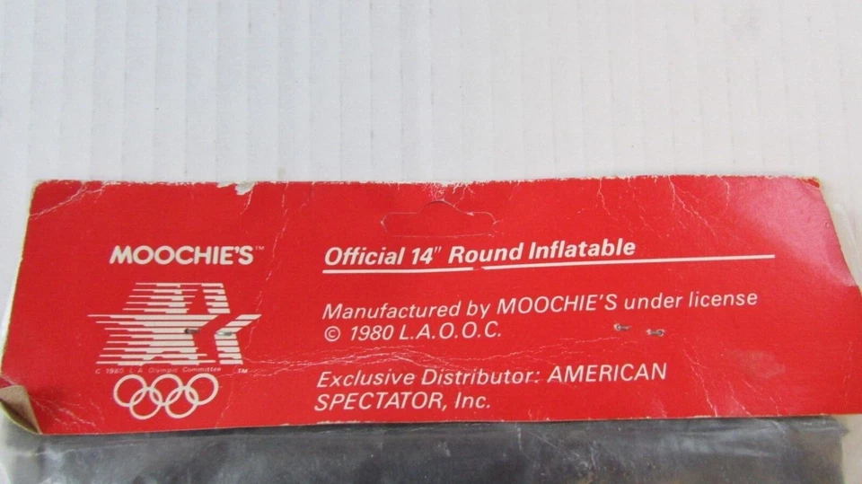 2 Unused 1984 Los Angeles Olympics 14” Round Inflatable Official Seat Cushions - Image 4 of 4