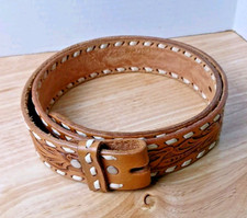 Sears Vintage Men s Genuine Top Grain Cow hide Belt Size 36 NO BUCKLE