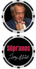 TONY SIRICO - (Paulie “Walnuts” Gualtieri) SOPRANOS - POKER CHIP ***SIGNED***