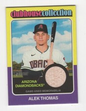 2024 TOPPS HERITAGE BASEBALL CLUBHOUSE COLLECTION BAT ALEK THOMAS ARIZONA