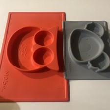 nuby plates for toddlers set of 2 plates