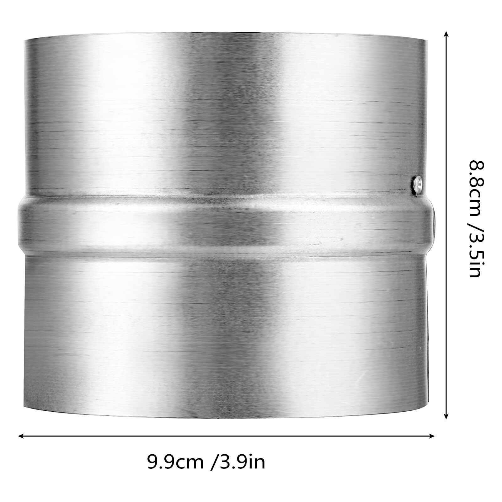 2 Pack 4 Inch Backdraft Damper Duct, One-Way Airflow Duct Draft Stopper, Inse...