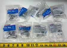 Lot of 9) 1/2" Sweat x 3/8" OD Comp Plumb Shop Water Angle Stop Valve PLB103XP
