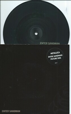 Metallica:Enter Sandman/Stone cold crazy:UK Vertigo:Picture disc