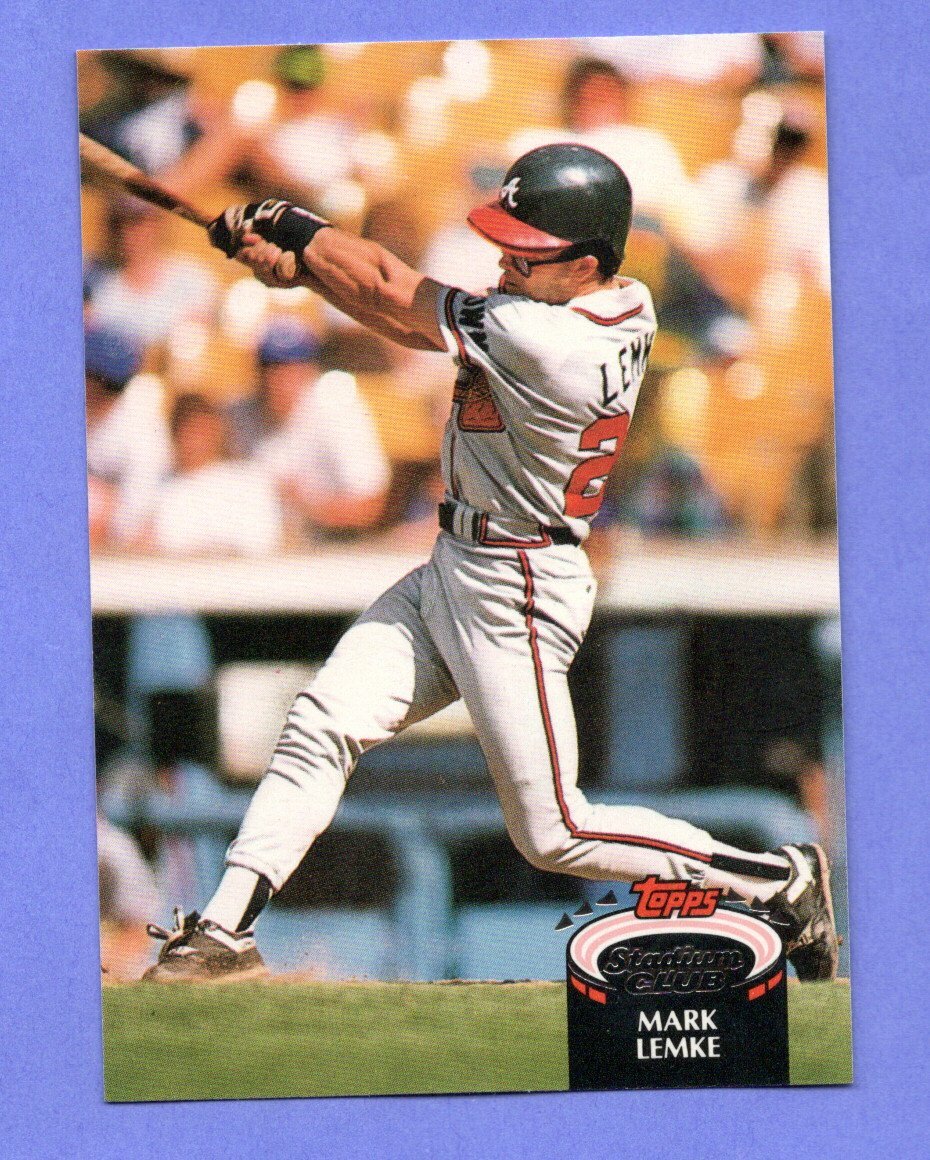 1992 Stadium Club  #316  Mark Lemke  Braves 