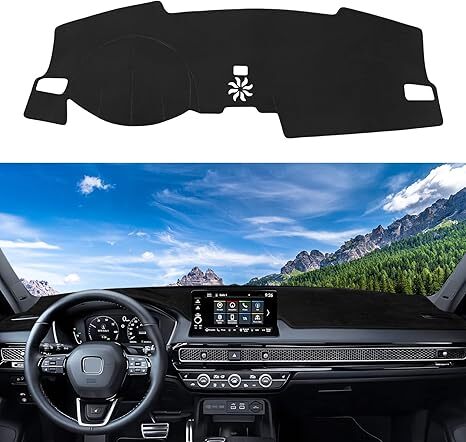 2022-2025 Honda Civic Black Light-Blocking Dashboard Sun Mat Cover