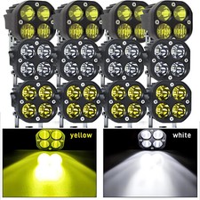 4 Led Work Lights 3inch Driving Off Road Spot Bar Cube Pods Pickup Car Suv Truck