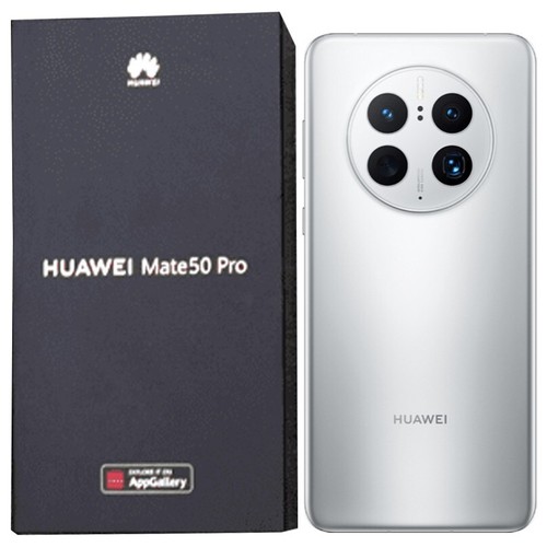 Huawei Mate 50 Pro 4G (Silver) 256GB + 8GB RAM EMUI Phone - GSM Unlocked - Picture 1 of 3