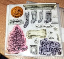 CTMH D1224 HOLIDAY JOY  Christmas Tree, Stockings, Happy Holidays