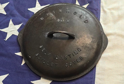 Griswold Cast Iron #9 Fully Marked Skillet Lid