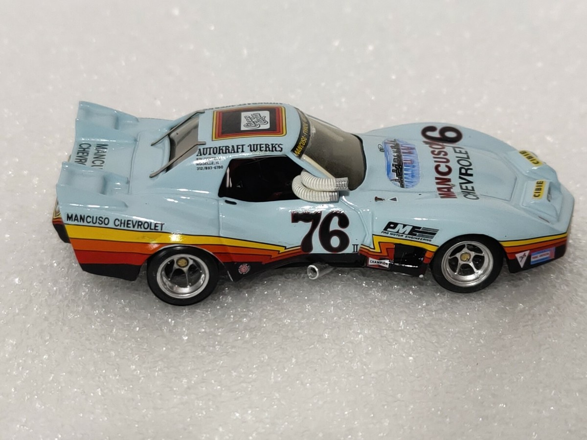 REMEMBER 1:43 CORVETTE LE MANS #28 GREENWOOD 1972 FACTORY BUILT N SPARK