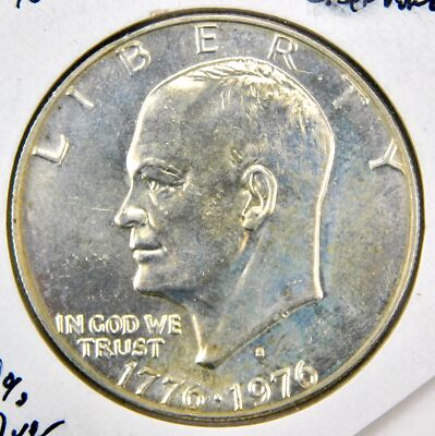 US 1776-1976 Bicentennial 40% Silver Eisenhower Type 1 One Dollar