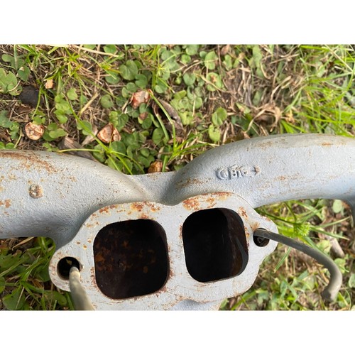 Vtg GM Exhaust Manifolds Pair 3932481 RH 3866183A LH 1960s-70's Chevy Car Parts - Picture 11 of 11