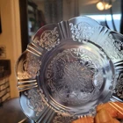 4 Vintage MacBeth Evans Pink American Sweetheart Depression Glass Plates 6.5”