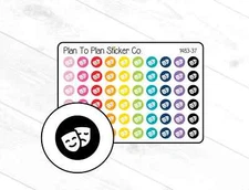 1483-37~~Drama Icon Planner Stickers.
