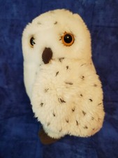 Vintage FAO Schwarz White Speckled Owl Plush