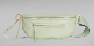 Hammitt Charles Medium Cypress Sage Leather Crossbody NWT