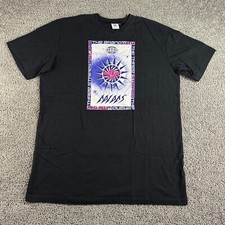 Adidas Originals Oversized Tee Dress Womens L Black Pink Trefoil Short Sleeve