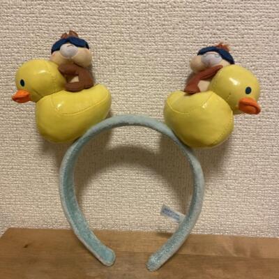 Tokyo Disney Resort Chip and Dale Ears Head Band 2022 Sui Sui Sommer blau geb...