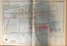 1920 PHILADELPHIA PA, TACONY STEEL CO. ST. VINCENT OPHAN ASYLUM, ATLAS PLAT MAP 