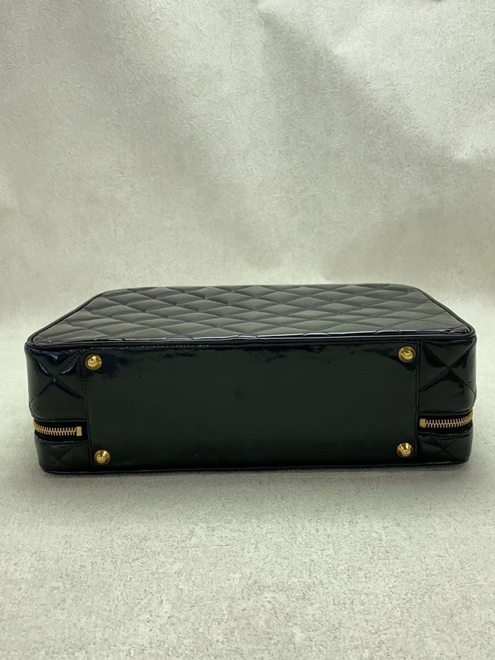 CHANEL Shoulder Bag Matelasse Enamel Black Used eBay