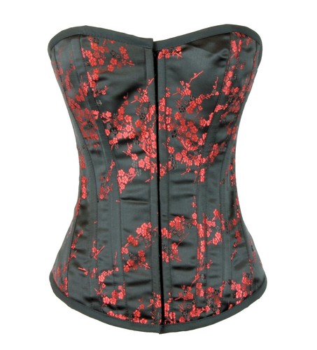 red and black brocade lace up dress Gothic Lace Flare Sleeve Rose Flower Velvet Embossed Lace-up Ruched 2 in 1 A Line Dress