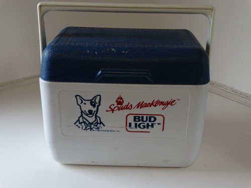 Spuds Mackenzie Vintage 1986 Bud Light Cooler   14x12x9
