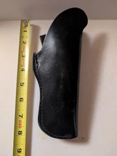VINTAGE JAY-PEE BELT HOLSTER BLACK LEATHER FOR REVOLVER PISTOL OLD SCHOOL JAYPEE