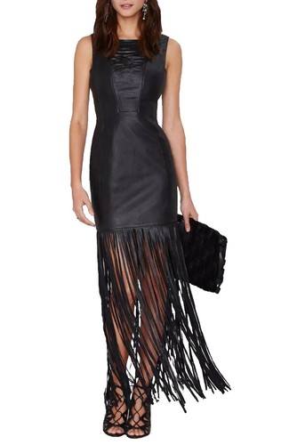 SPANX Women's Black Faux Leather Sleeveless Sheath Dress Size M Knee Length  | eBay