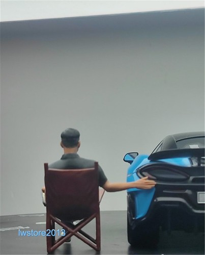 1/18 Figure Model Sitting Man Hand 4" Resin Figurines For Cars Vehicles Display - Picture 8 of 8