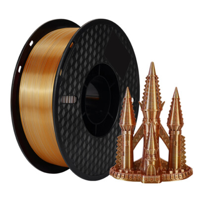 KINGROON 3D Printer PLA Filament 1KG 1.75mm Triple Color  PLA Filament E1U7