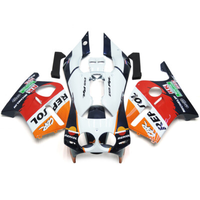 Motorcycle Fairing Orange White Bodywork for CBR250RR MC19 1988 1989 88 89 Honda