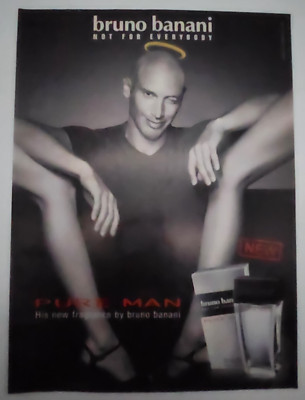 14. Bruno Banani PURE MAN Parfum Werbeanzeige Werbung Reklame 2006