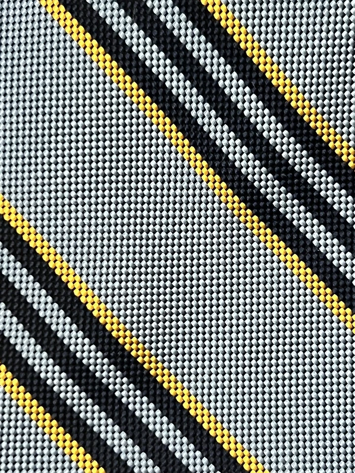 Juego de 2 Corbatas Faconnables Multicolor Rayas Algodón Seda Hechas a Mano en Francia Foto 3 de 4