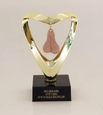 FANTASY FOOTBALL LAST PLACE SACKO / NUTSACK / BALLS TROPHY - FREE ENGRAVING!!!!