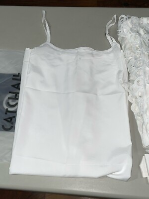 high heels with white dress Marbella Sequin Embellished Scoop Neck Ruffle Hem Mini Dress White XS