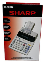 Sharp EL-1801V 12-Digit Printing Calculator Desktop Adding Machine New NIB